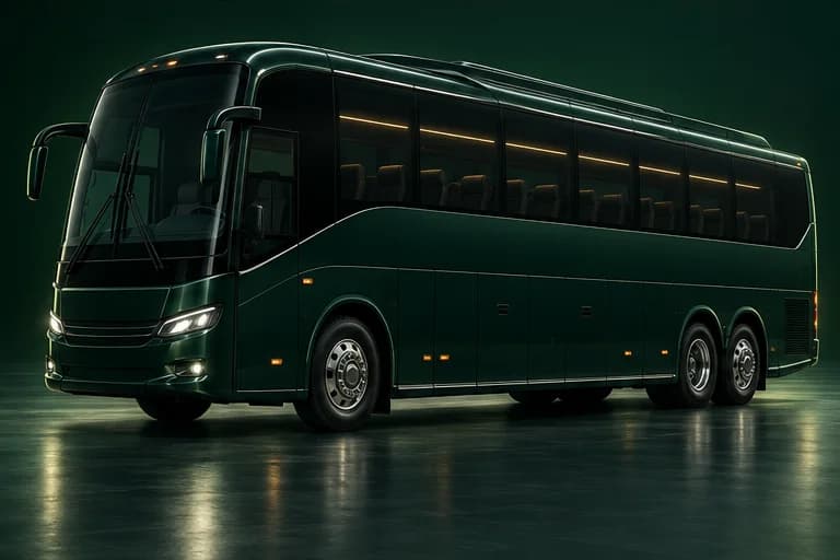 Illustrative executive coach in dark green